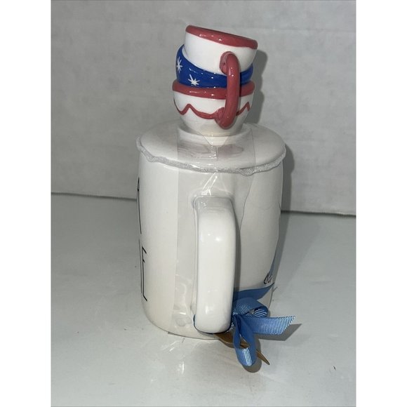 RAE DUNN Disney Alice In Wonderland "MAD TEA PARTY" Double Sided Mug Topper. NEW - Picture 9 of 16